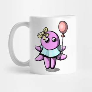 Happy Octopus with Balloon Mug